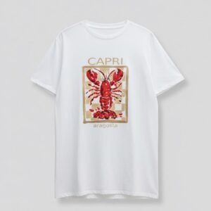 T-shirt mulher Lagosta dourado