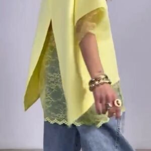 Alternative view of T-shirt renda aberta atrás 61116